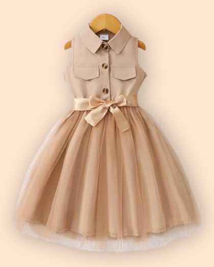 beige jurk meisjes