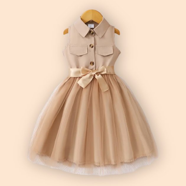 beige jurk meisjes