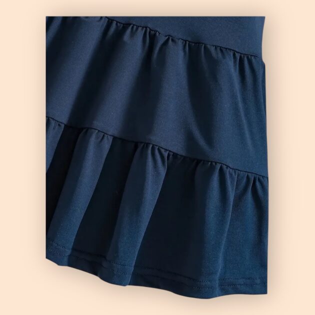 donkerblauwe polo jurk - Afbeelding 3