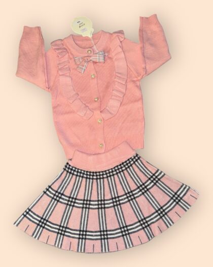 Roze Set Vest + Rok