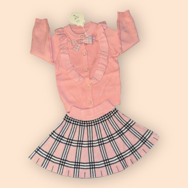 Roze Set Vest + Rok