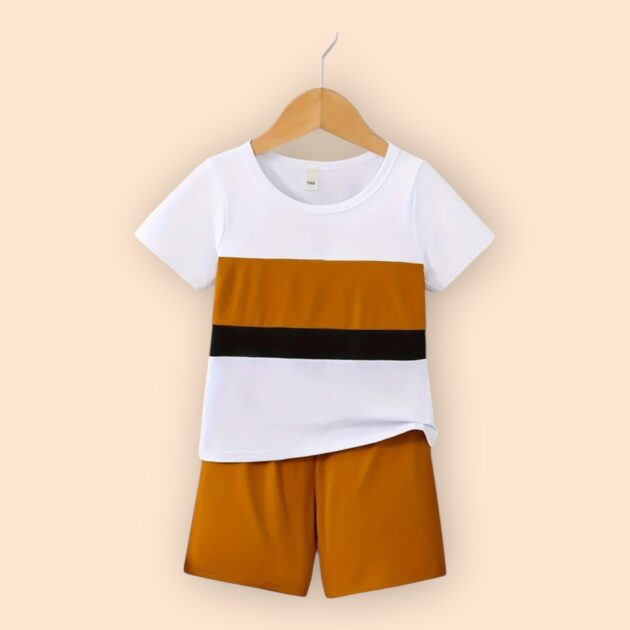 Bruine Stretchy Set Jongens
