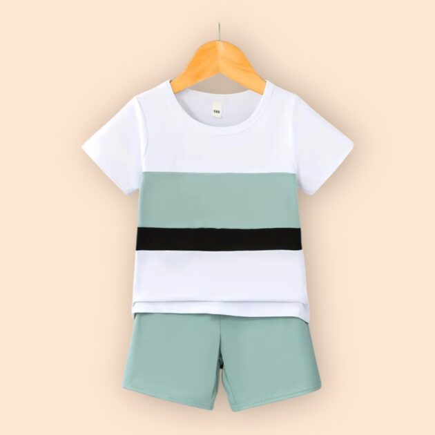 Groene Stretchy Set Jongens