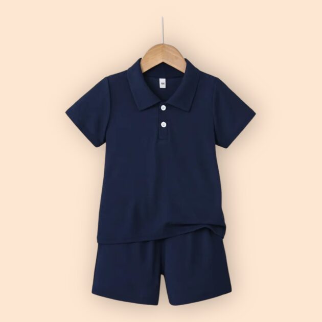Donkerblauwe Polo Set